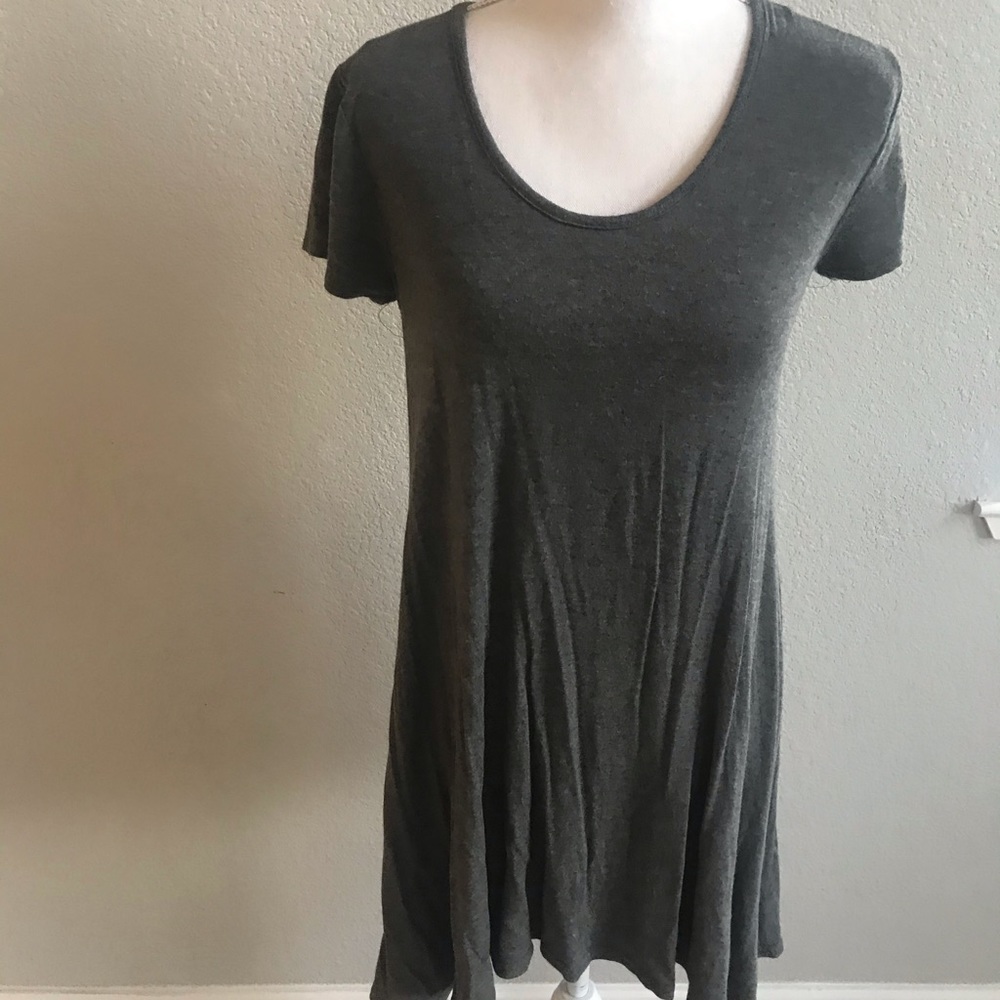 Grey mid length dress